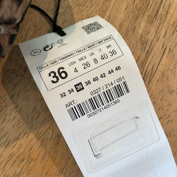 Zara Mid Rise Culottes leopard print - Picture 4 of 10